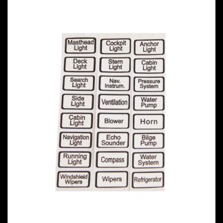 Marine Town Pannelli di Comando Elettrici SERIE SIMBOLI ADESIVI