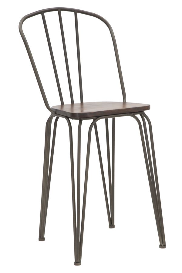 SEDIA BAR HARLEM 54X45X102 SET 2PZ (ALTEZZA SEDUTA CM 61) stile INDUSTRIAL - immagine 2