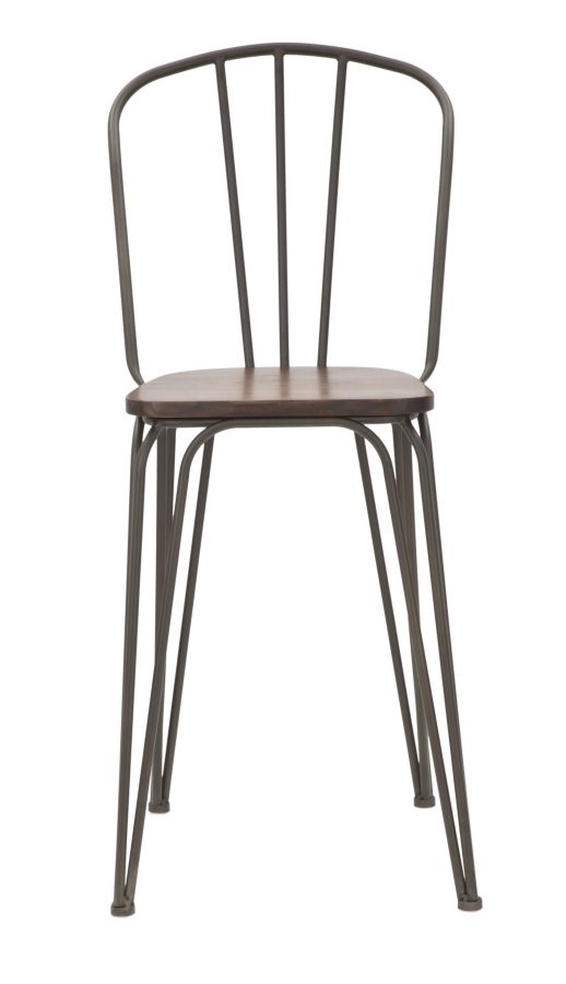SEDIA BAR HARLEM 54X45X102 SET 2PZ (ALTEZZA SEDUTA CM 61) stile INDUSTRIAL - immagine 3