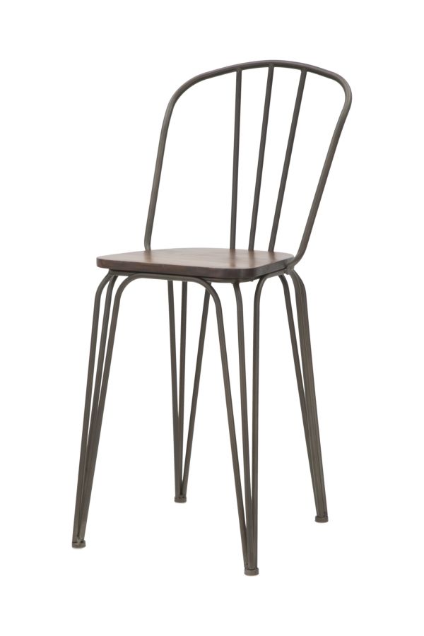 SEDIA BAR HARLEM 54X45X102 SET 2PZ (ALTEZZA SEDUTA CM 61) stile INDUSTRIAL - immagine 4