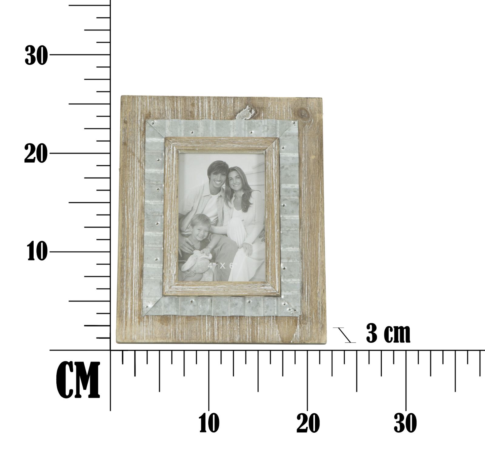 CORNICE WODY CM 21,5X3X26,5 (MISURA INTERNA CM 10X15) stile INDUSTRIAL - immagine 10