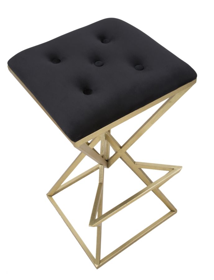 SGABELLO DA BAR PIRAMID CM 40X40X75 stile GLAM - immagine 5