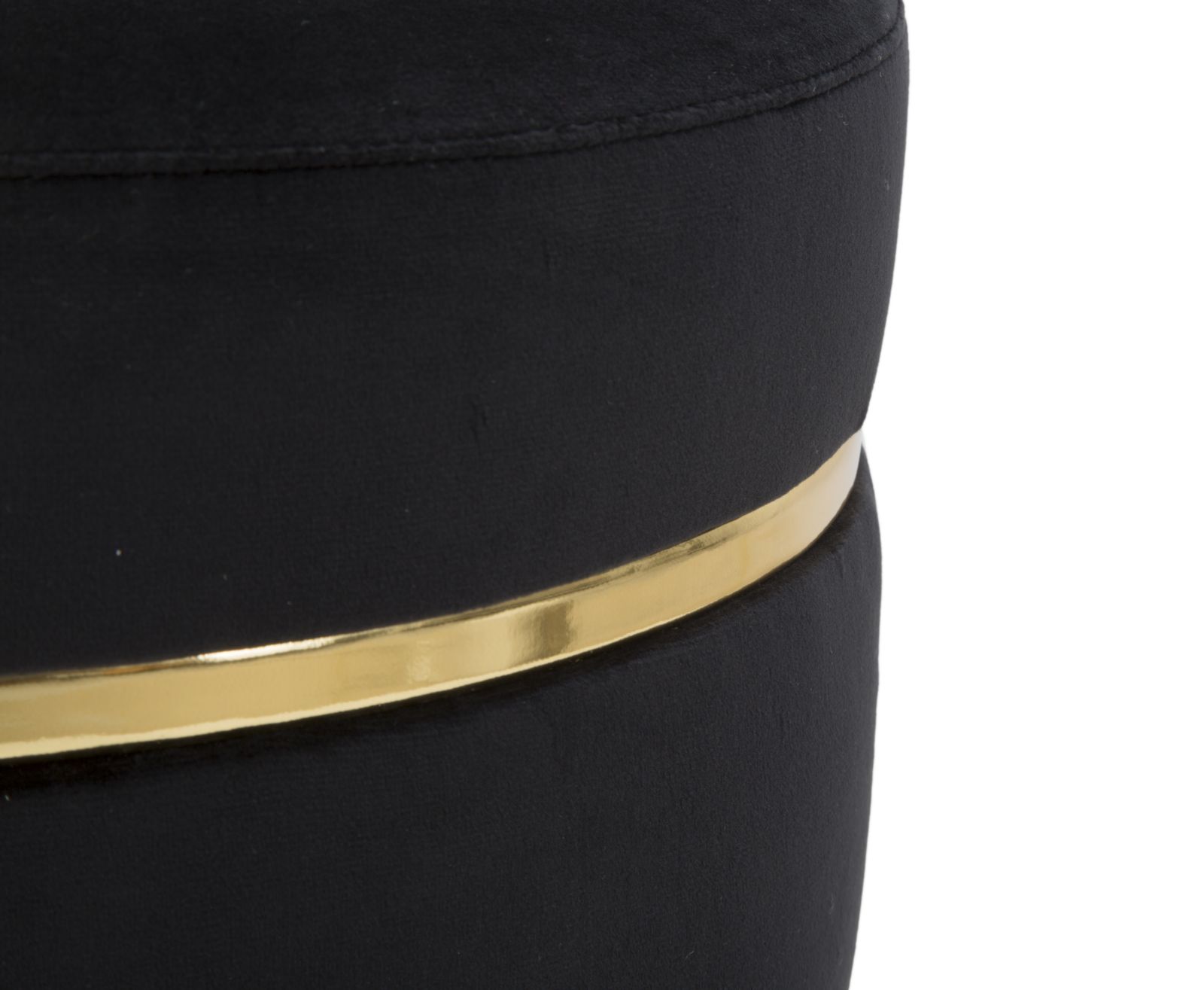 SGABELLO PARIS NERO CM Ø 35X40,5 stile GLAM - immagine 5