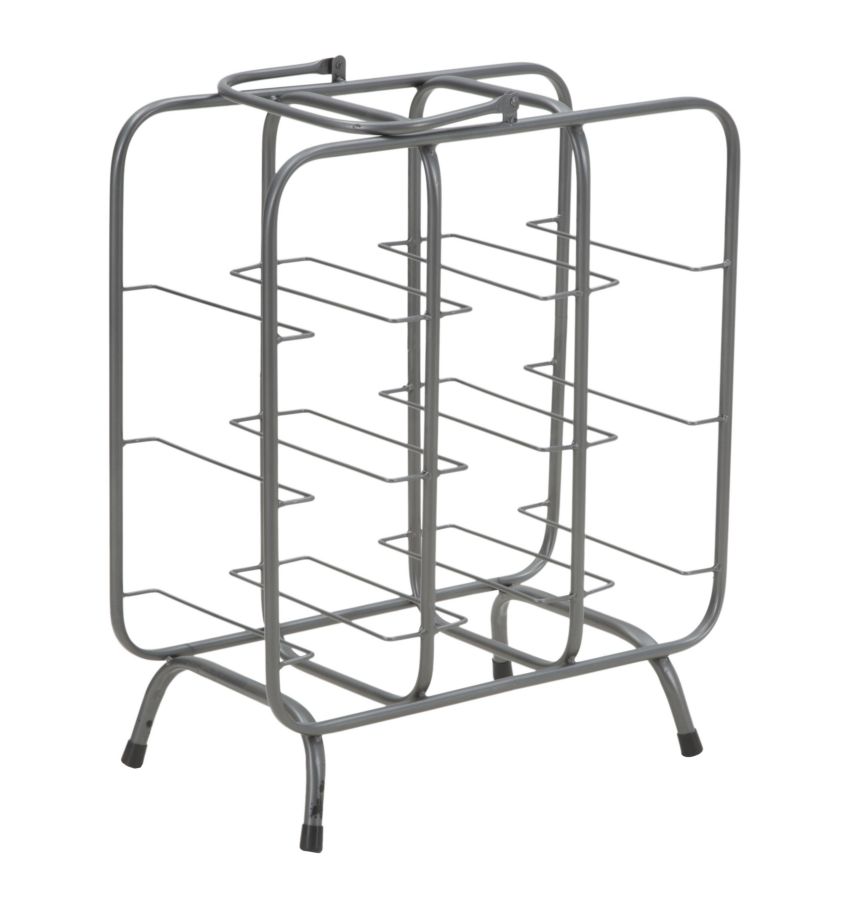 P/BOTTIGLIE RACK QUADRATO (9 POSTI) CM 40X23X47,5 stile INDUSTRIAL - immagine 2