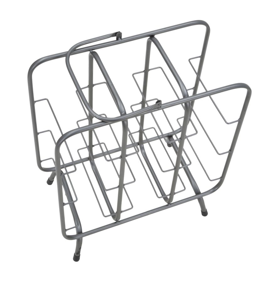 P/BOTTIGLIE RACK QUADRATO (9 POSTI) CM 40X23X47,5 stile INDUSTRIAL - immagine 5