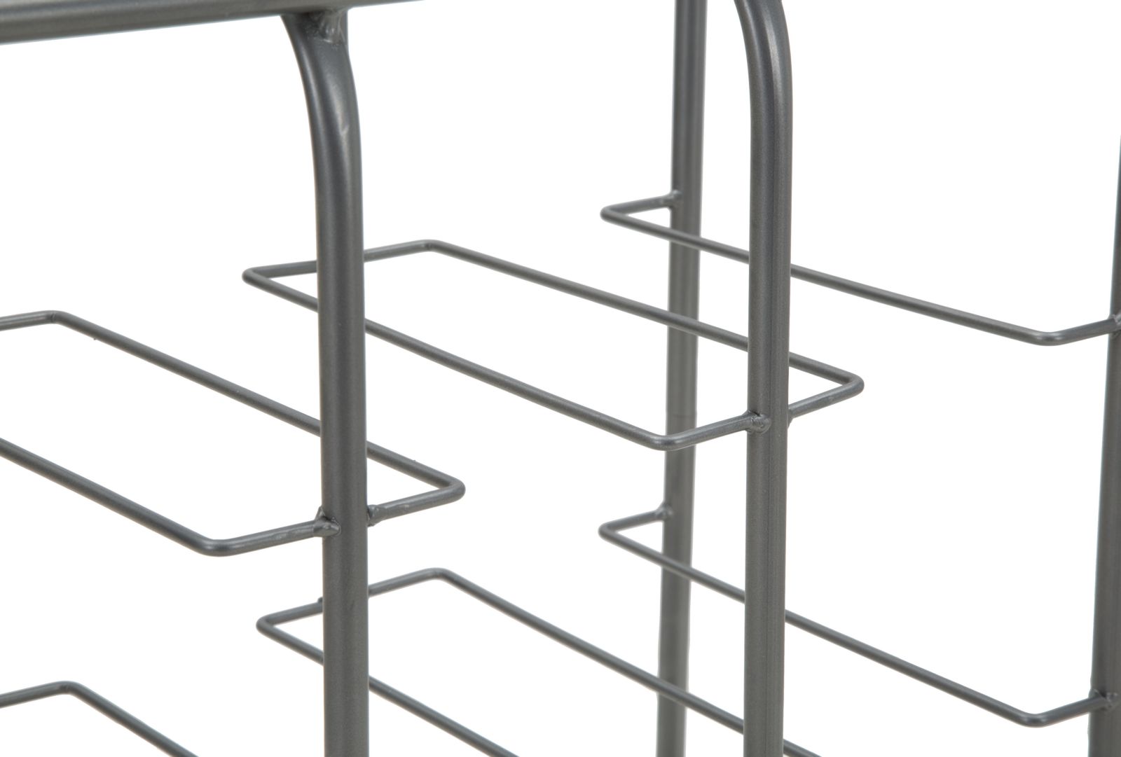P/BOTTIGLIE RACK QUADRATO (9 POSTI) CM 40X23X47,5 stile INDUSTRIAL - immagine 6