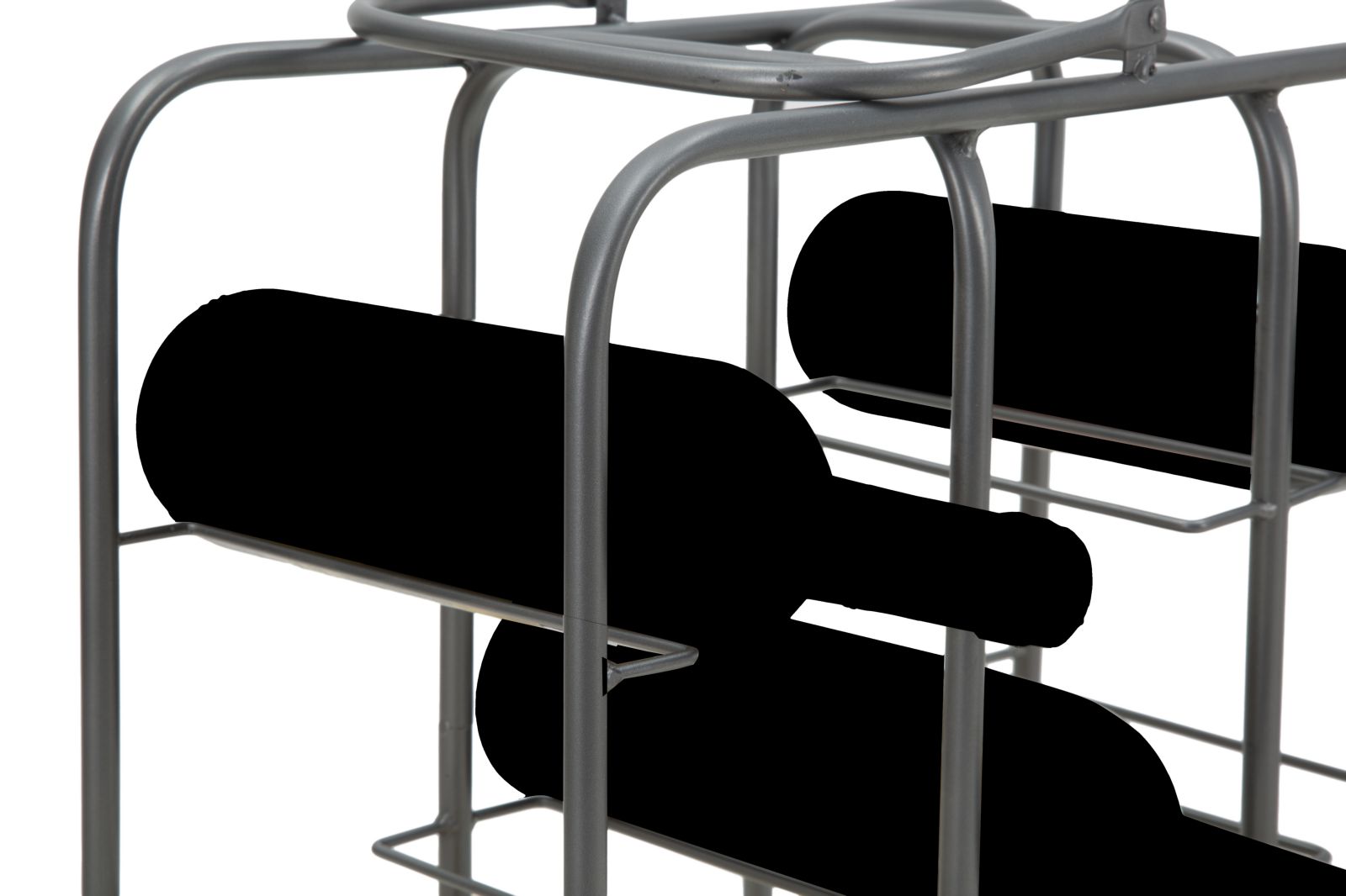 P/BOTTIGLIE RACK QUADRATO (9 POSTI) CM 40X23X47,5 stile INDUSTRIAL - immagine 11