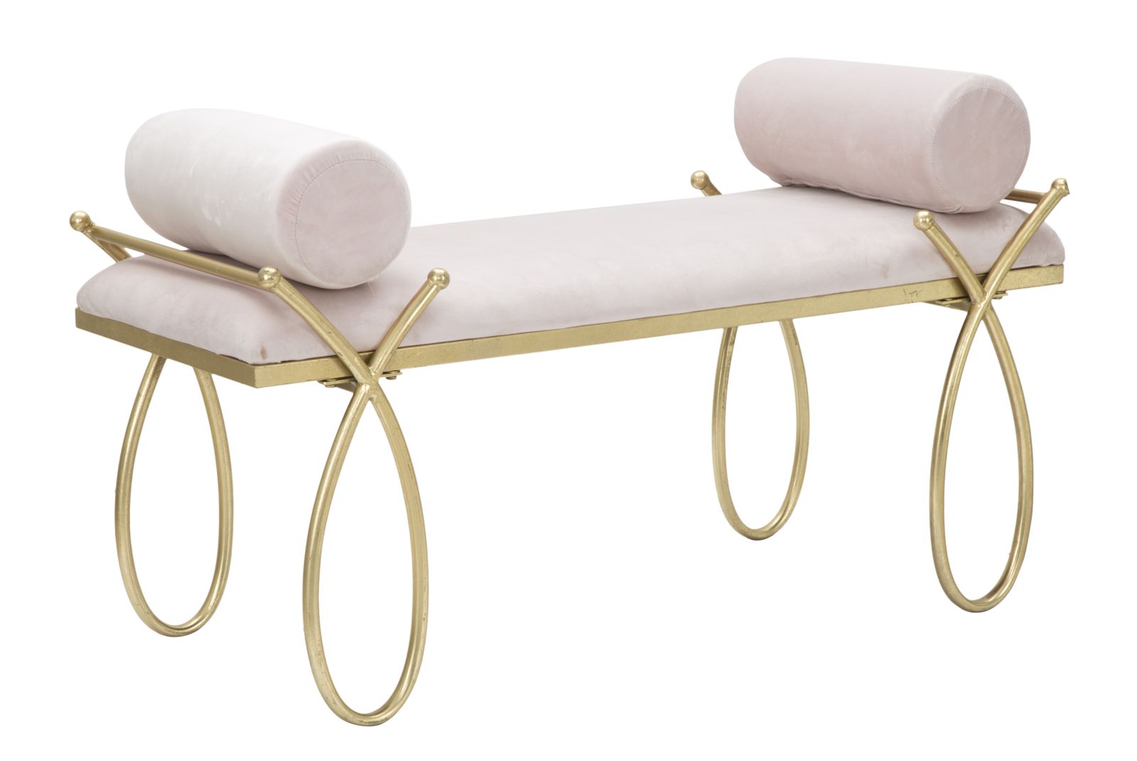 PANCA RIBBON ROSA CM 112,5X49X53 stile GLAM - immagine 2