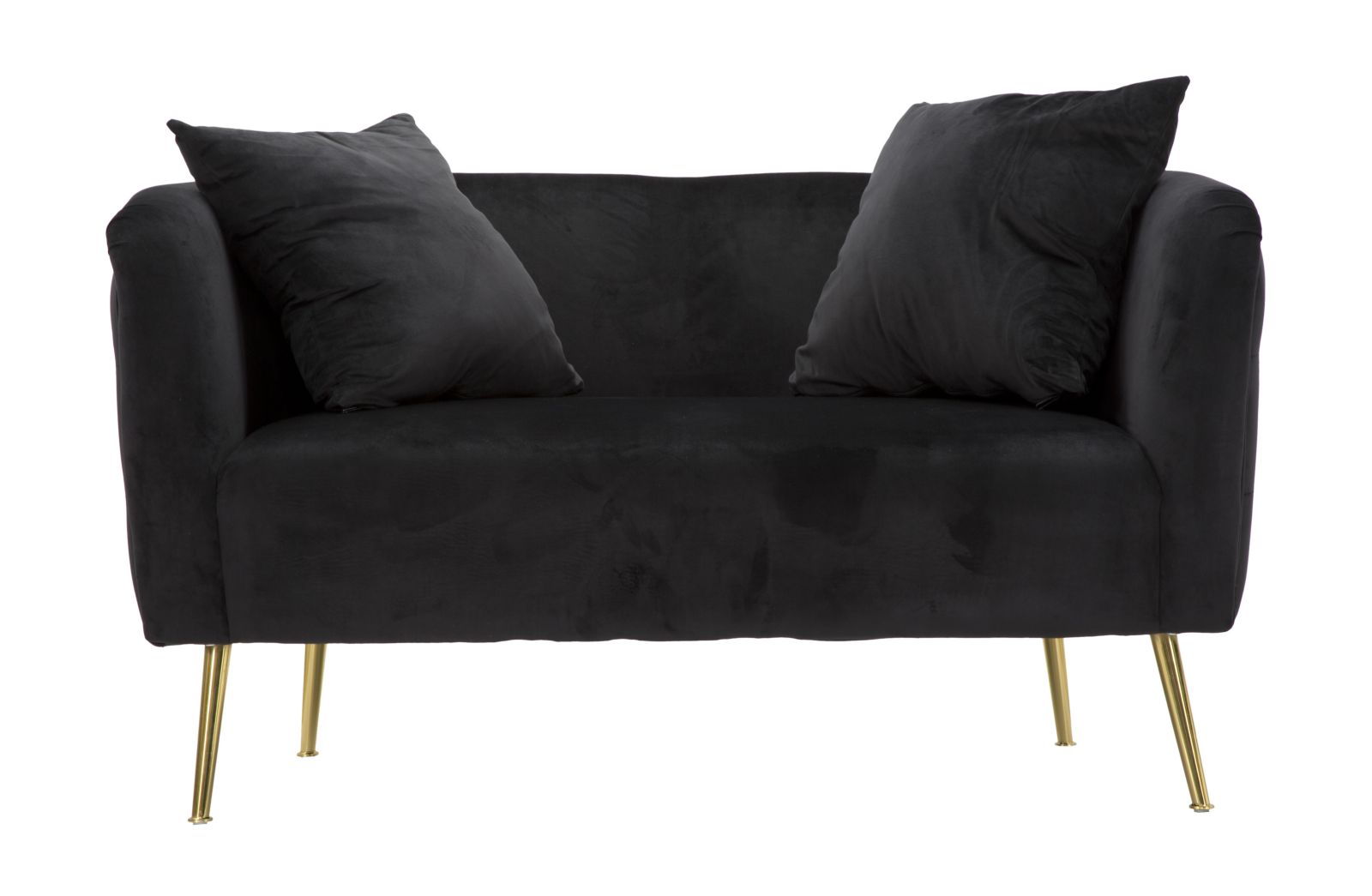DIVANETTO BUCAREST NERO CM 127X74X71 stile GLAM - immagine 3