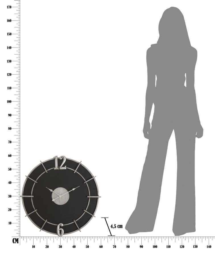 OROLOGIO SILVER GLAM CM Ø 60X4,5 stile GLAM - immagine 8