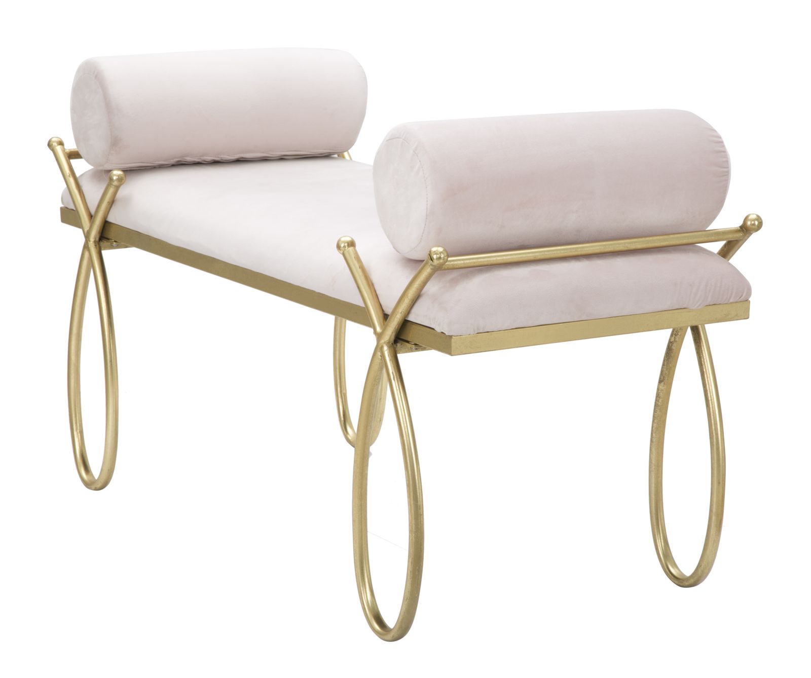 PANCA RIBBON ROSA CM 112,5X49X53 stile GLAM - immagine 3