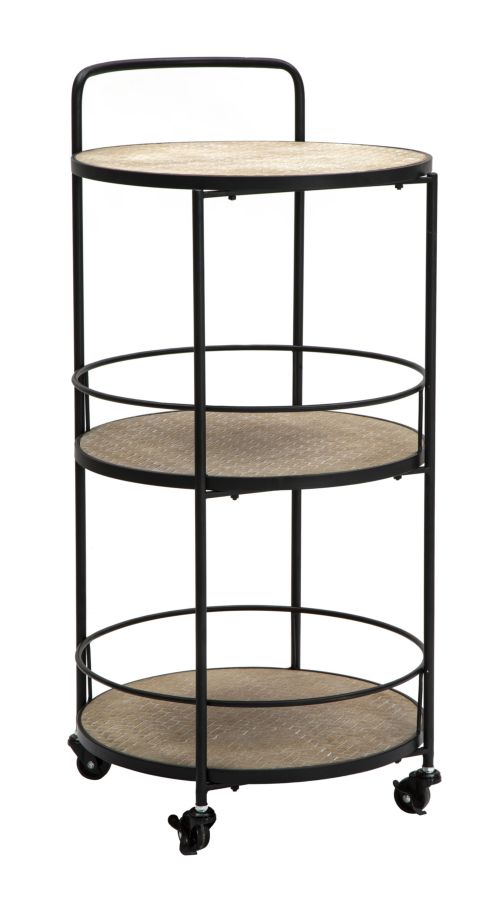 CARRELLO AREX CM 40X41,5X82 stile INDUSTRIAL - immagine 2