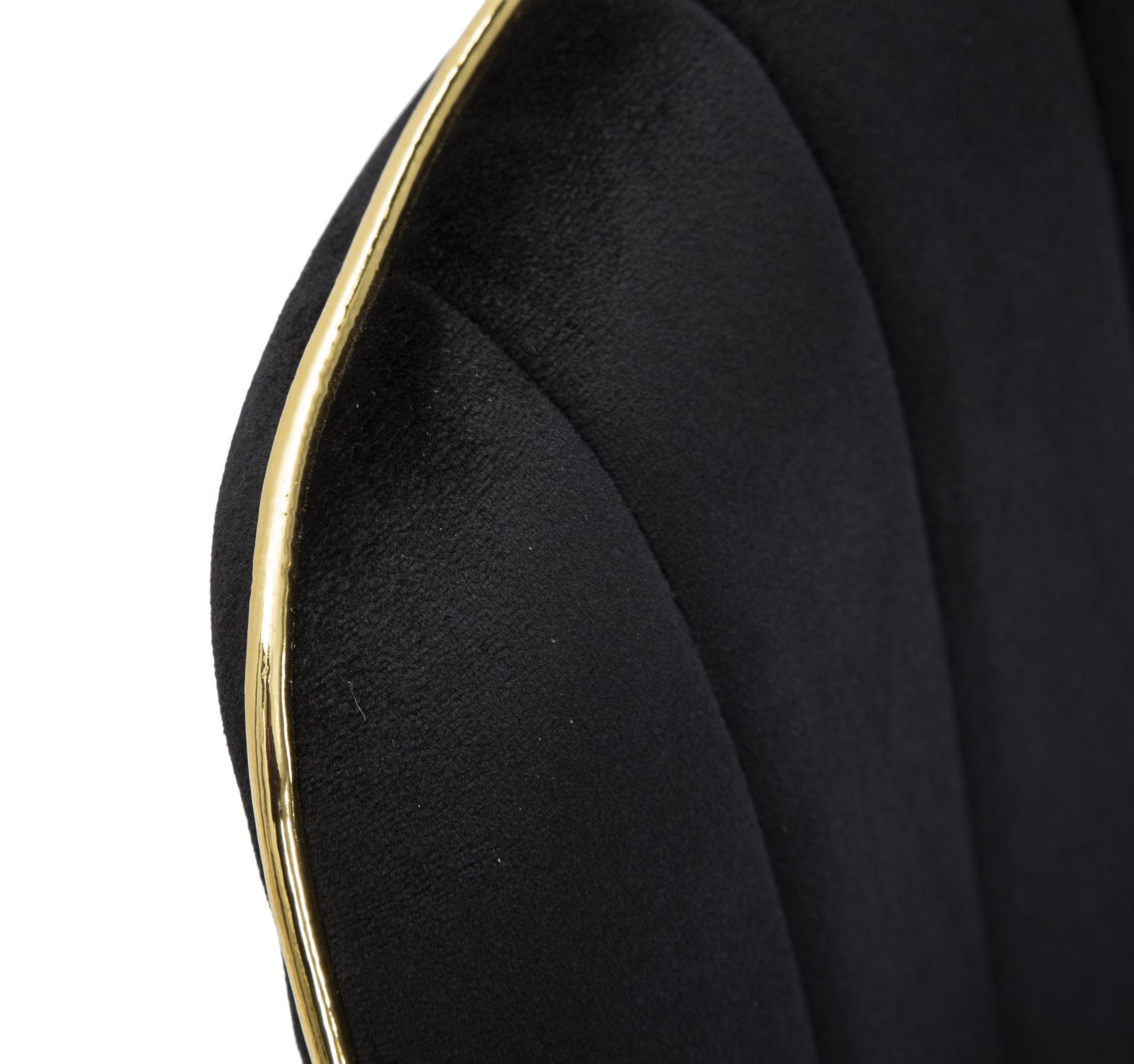 SEDIA PARIS NERA/GOLD SET 2 PZ CM 51X59X79 stile GLAM - immagine 9