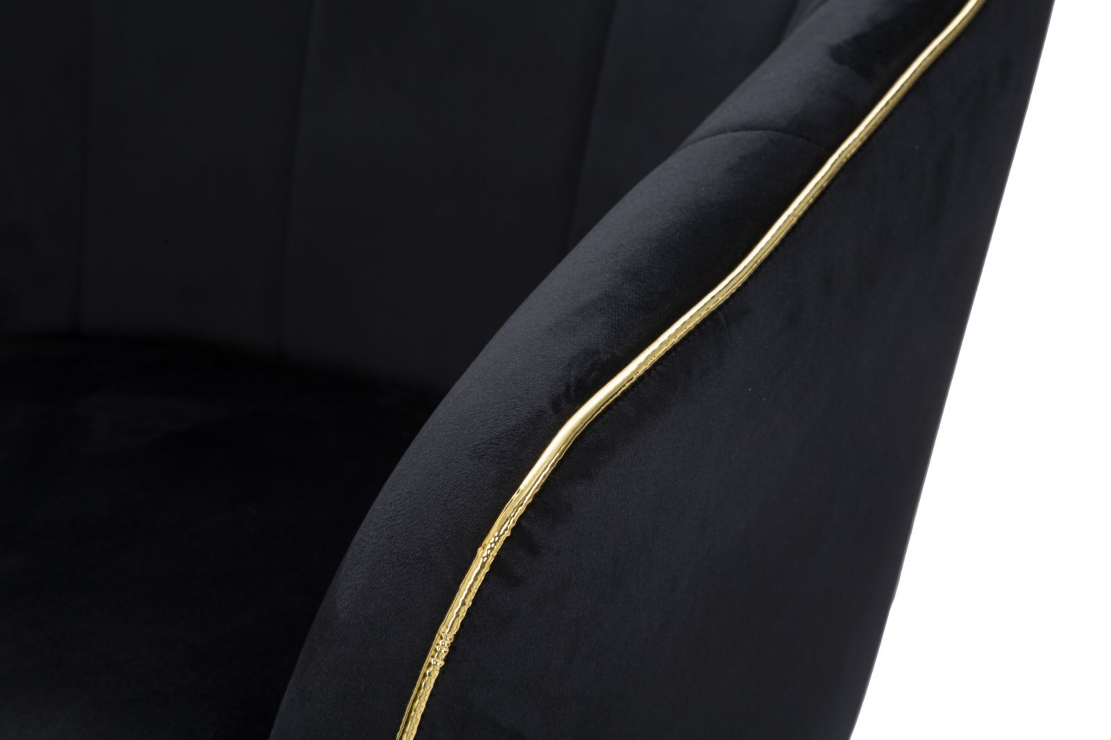 POLTRONA PARIS NERA/GOLD CM 62X58X78 stile GLAM - immagine 7