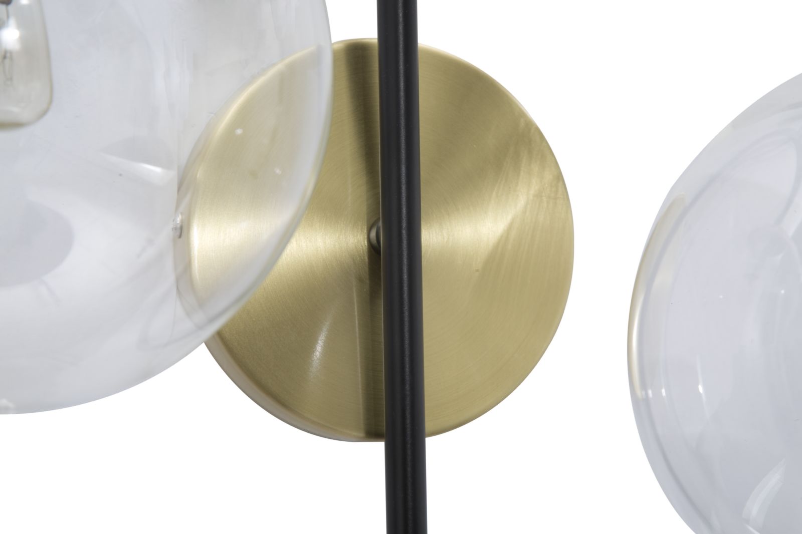 LAMPADA DA MURO IRON BLACK CM 36x24x45 stile GLAM - immagine 4