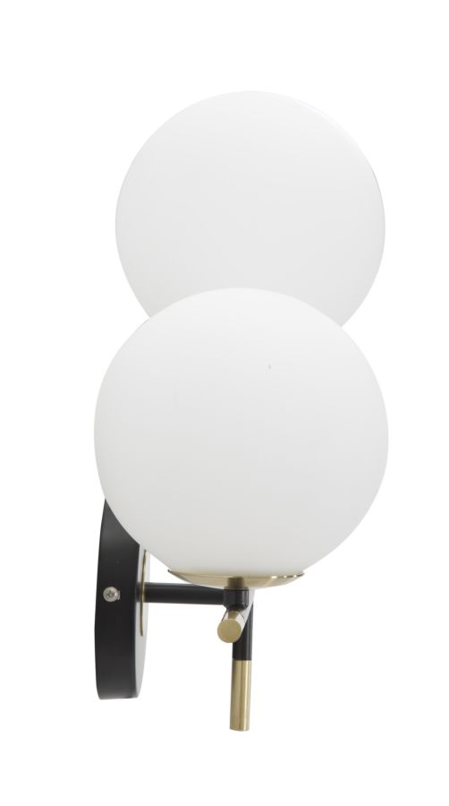 LAMPADA DA MURO DARKY DOUBLE CM 30x17x35 stile GLAM - immagine 4