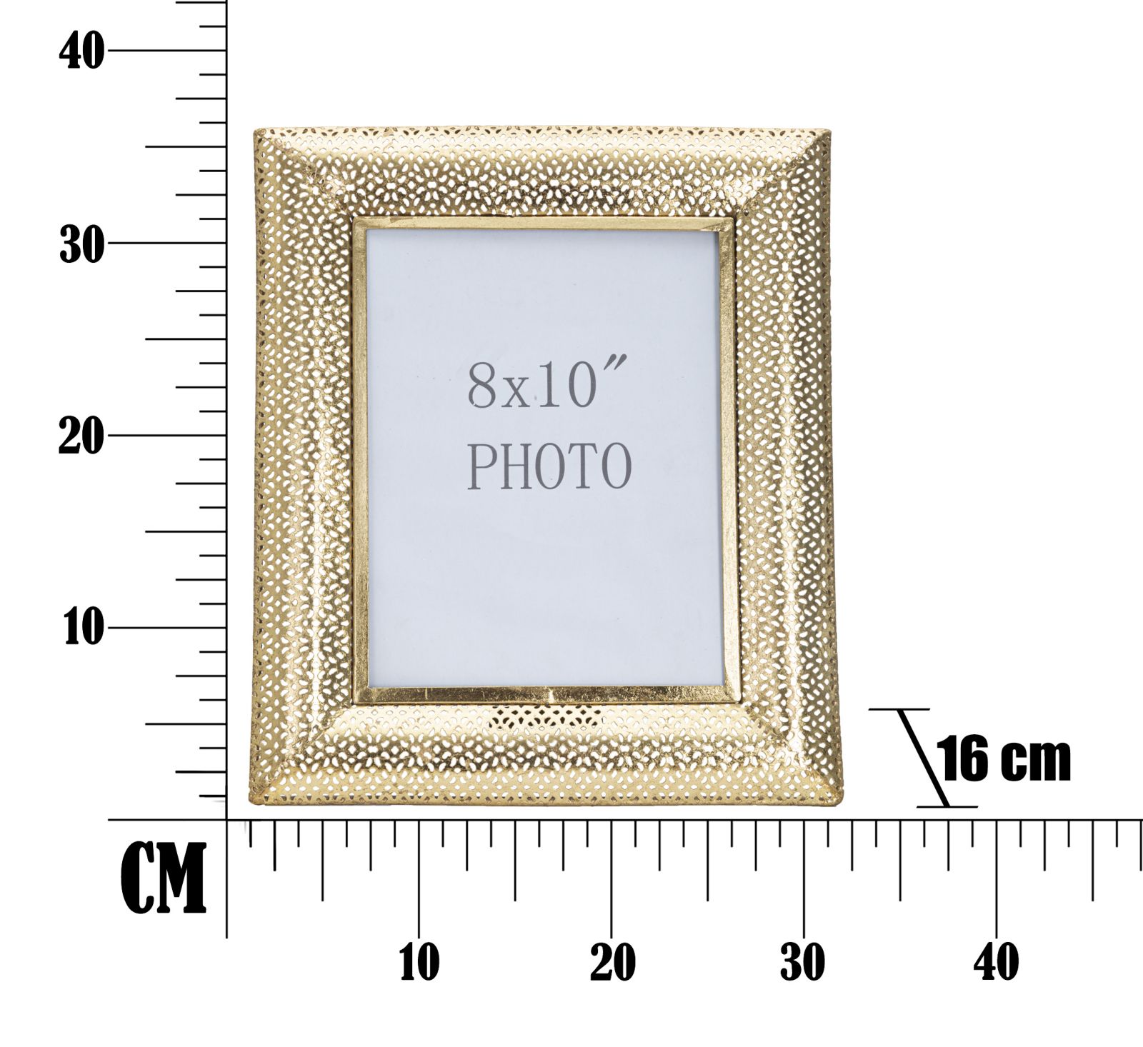 CORNICE GLAM HOLES CM 31X16X36 (MISURA INTERNA CM 20X25) stile GLAM - immagine 7