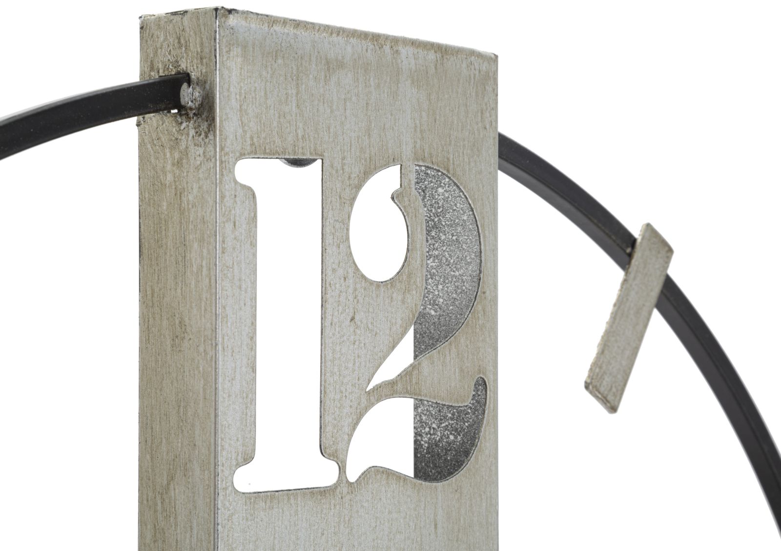 OROLOGIO DA MURO SILVERY CM 61X4,5X63 stile GLAM - immagine 4