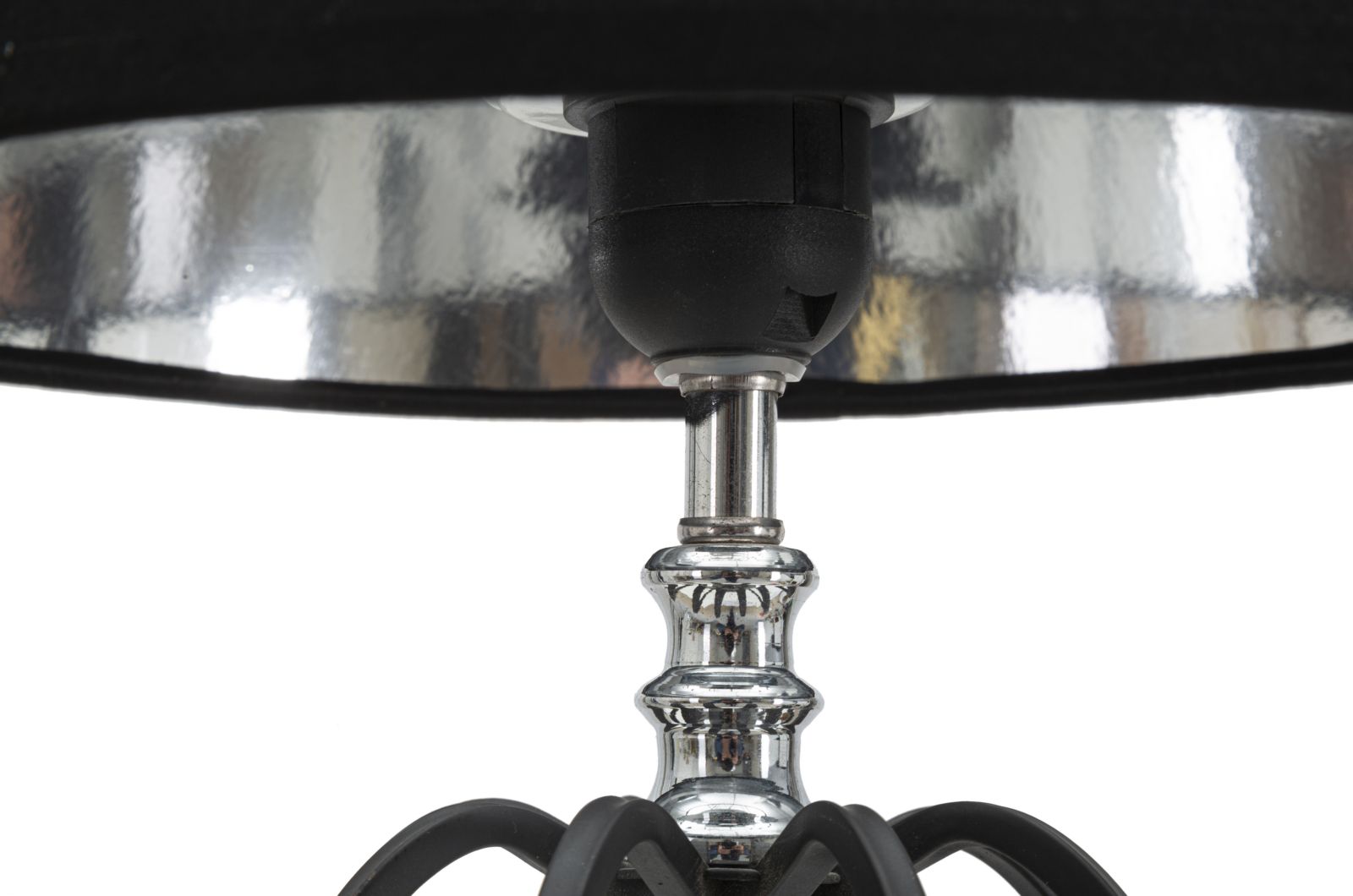 LAMPADA DA TAVOLO DARKY SILVER CM Ø 28X56 stile GLAM - immagine 4