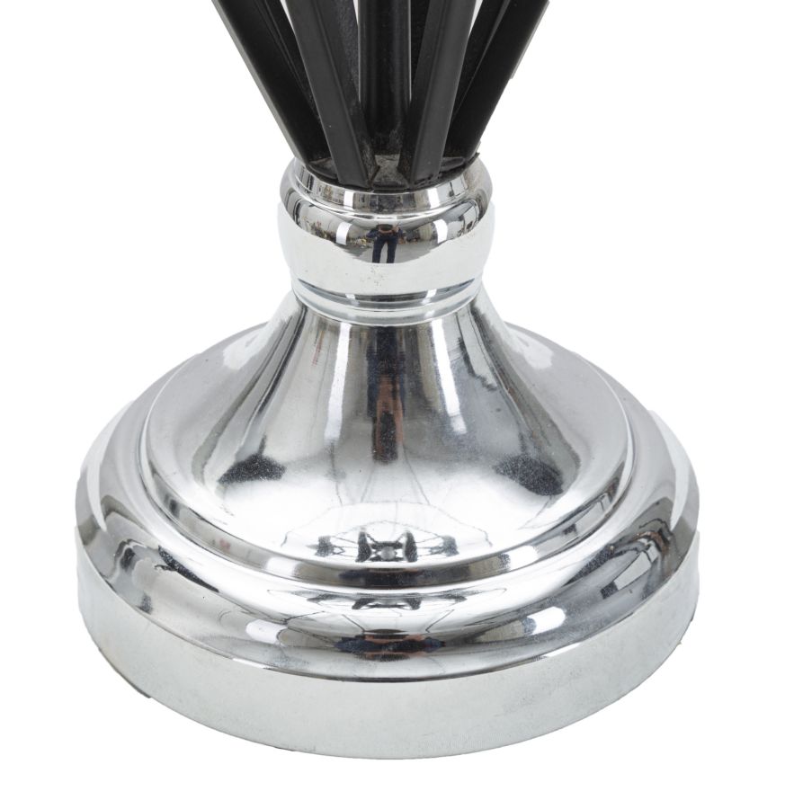 LAMPADA DA TAVOLO DARKY SILVER CM Ø 28X56 stile GLAM - immagine 6