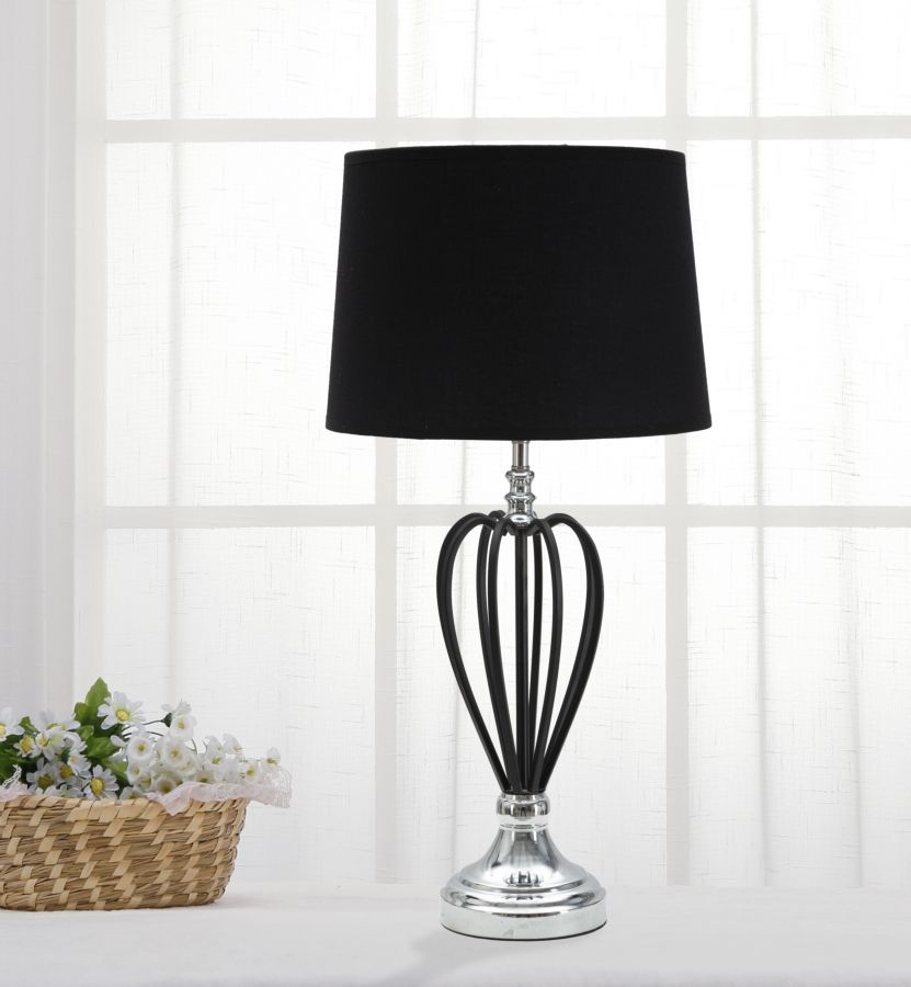 LAMPADA DA TAVOLO DARKY SILVER CM Ø 28X56 stile GLAM - immagine 7