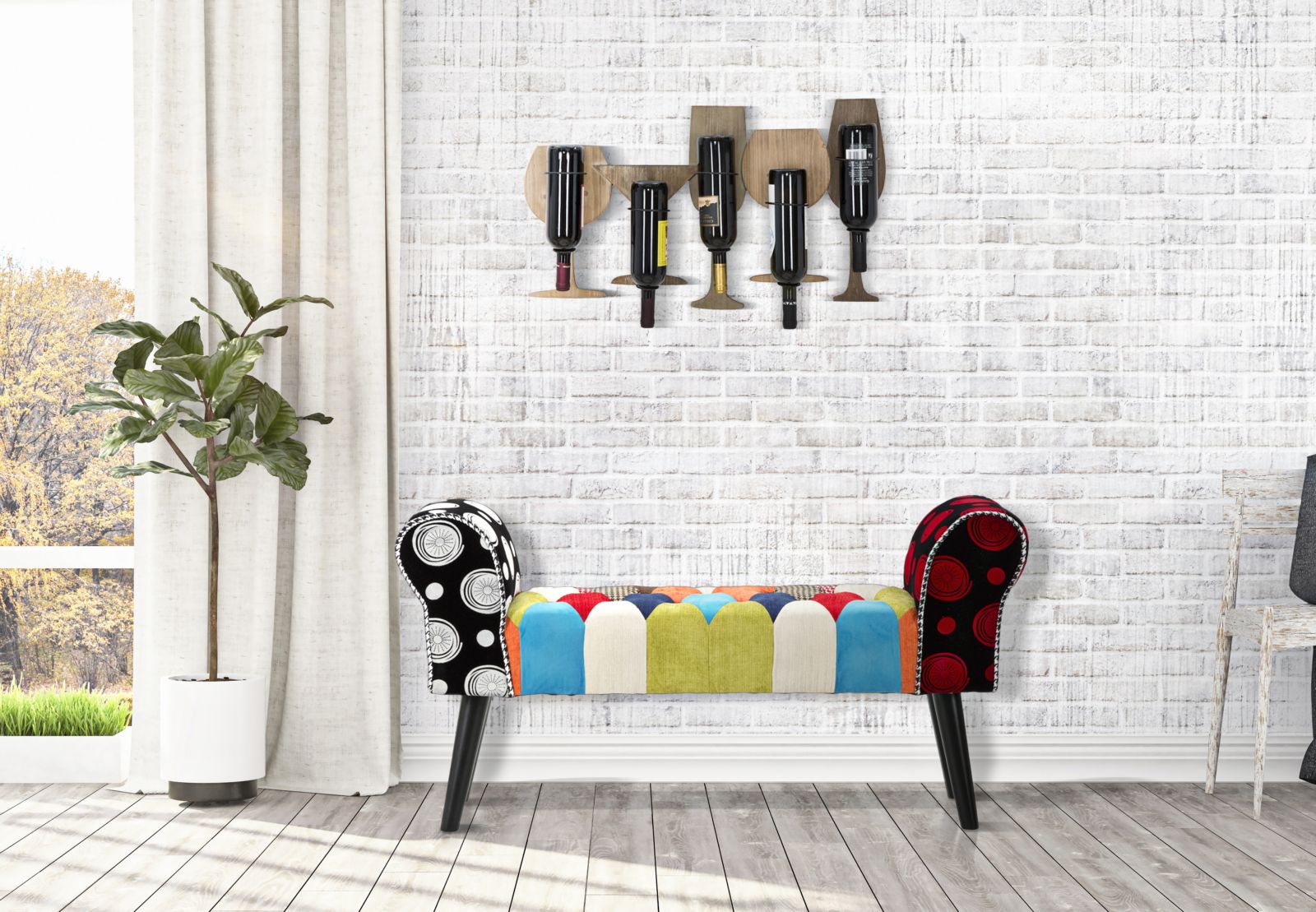 PANCA IMPERIAL CM 102X31X54 stile INDUSTRIAL - immagine 9