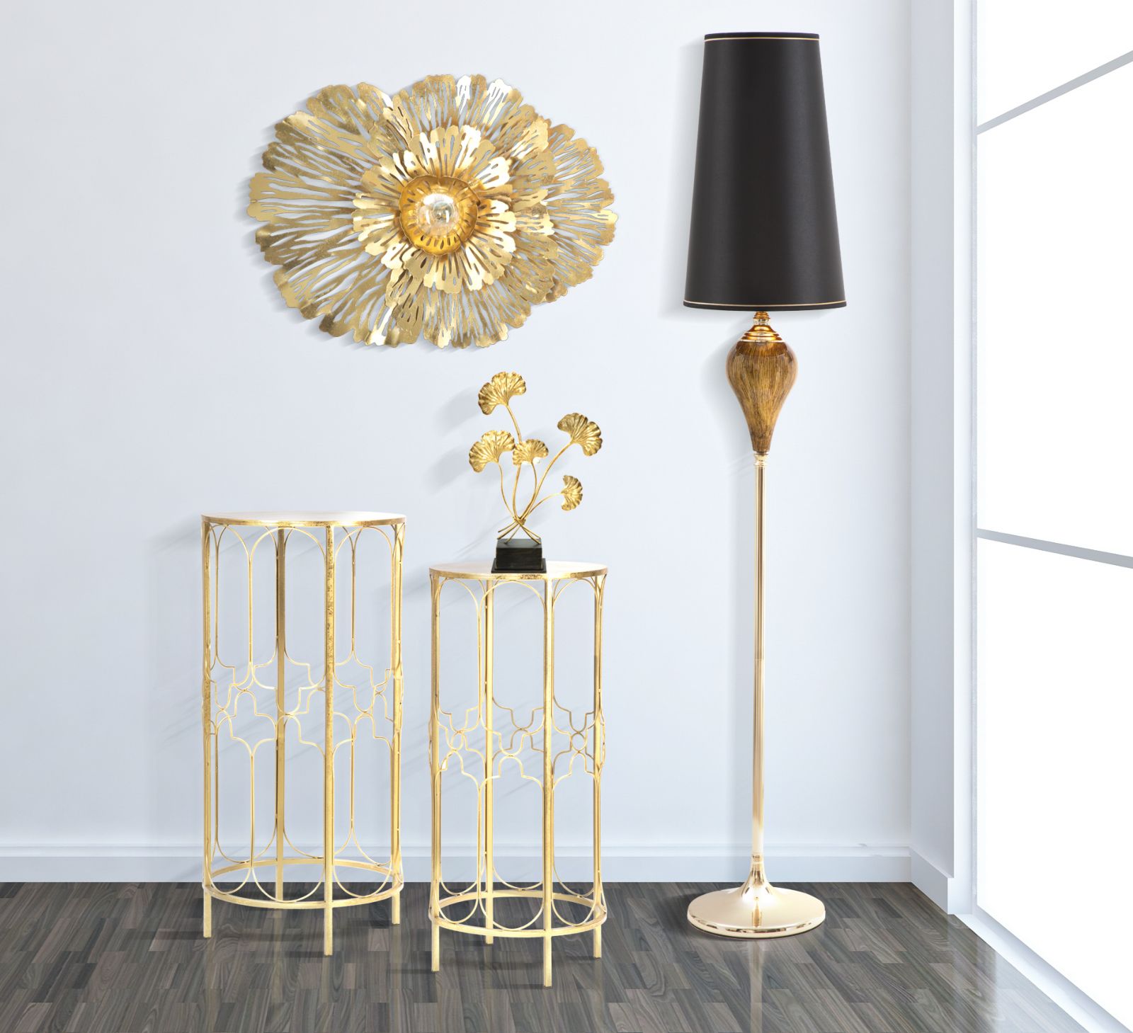 LAMPADA DA MURO IBIS CM 56,5X12X42,5 stile GLAM - immagine 7