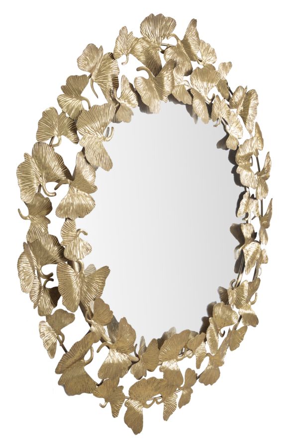 SPECCHIO FOGLIE ROUND CM Ø 87X2,5 stile GLAM - immagine 6