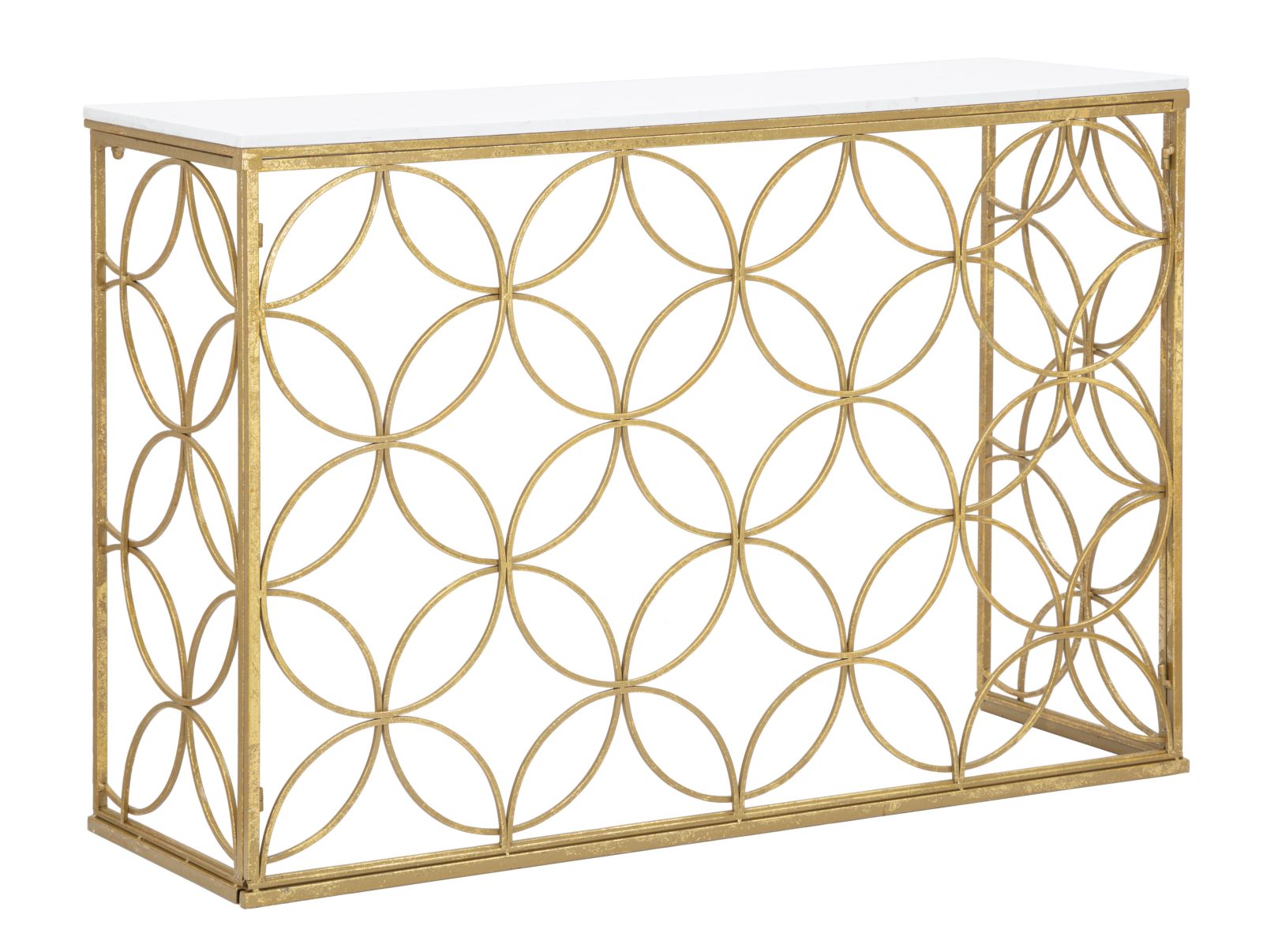 CONSOLE STAR MARBLE CM 120X40X80 stile GLAM - immagine 2