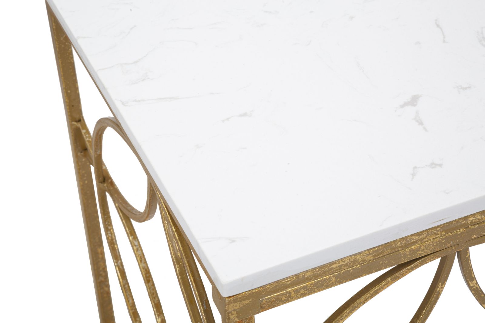 CONSOLE STAR MARBLE CM 120X40X80 stile GLAM - immagine 3