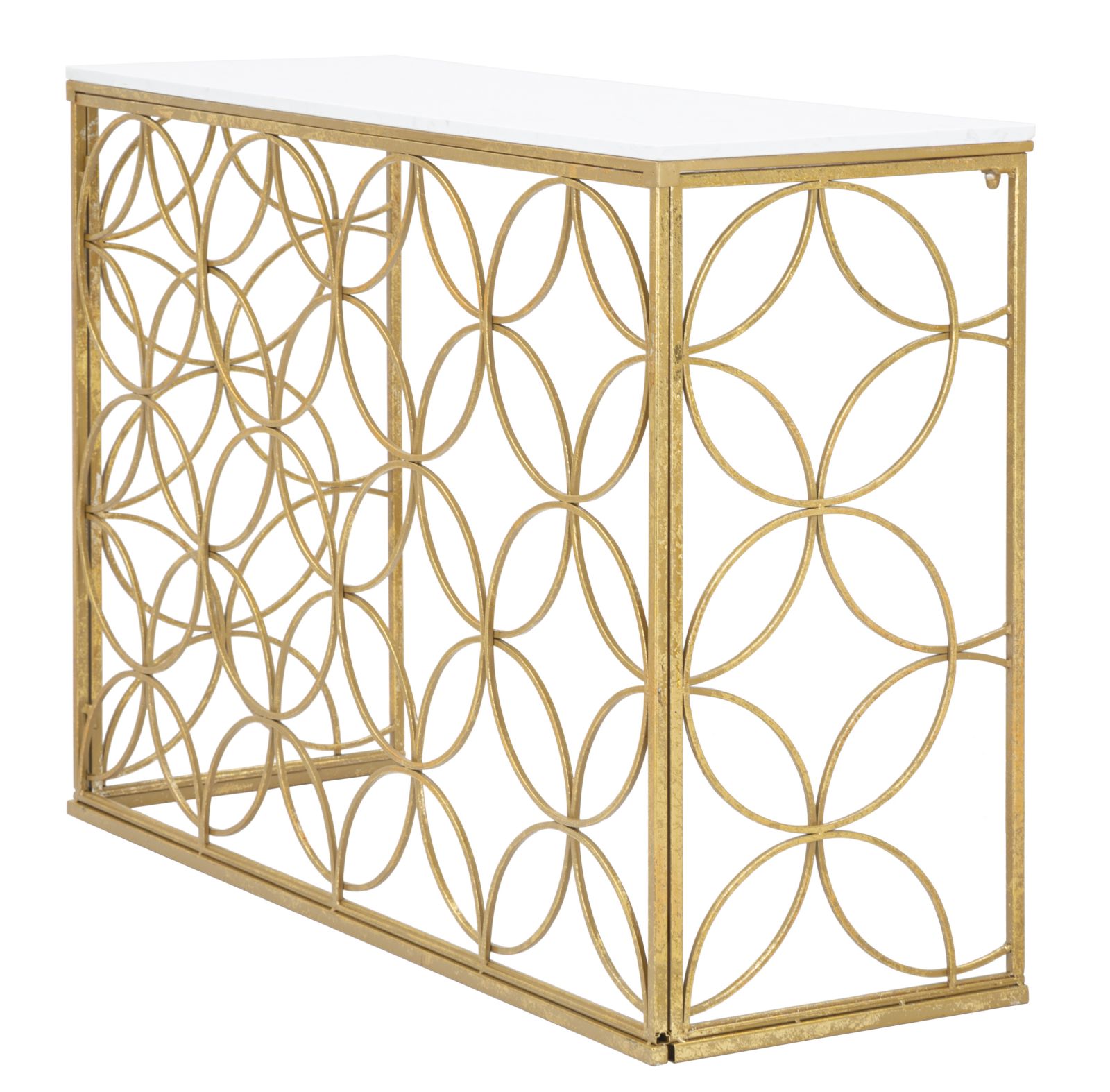 CONSOLE STAR MARBLE CM 120X40X80 stile GLAM - immagine 5