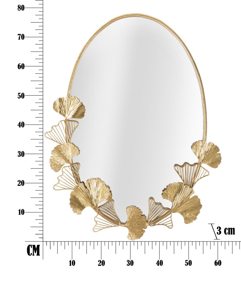 SPECCHIO LITTLE LEAF CM 61,5X3X78 stile GLAM - immagine 6