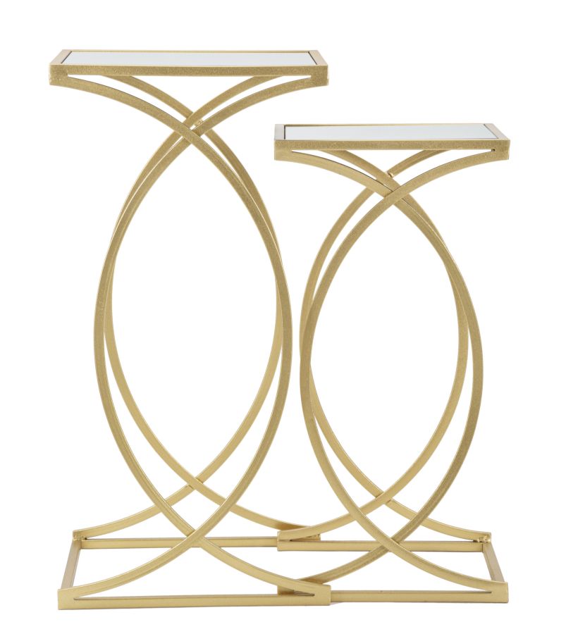 P/TELEFONO SIOMPLY COPPIA CM 35X35X70-30X30X60 stile GLAM - immagine 3