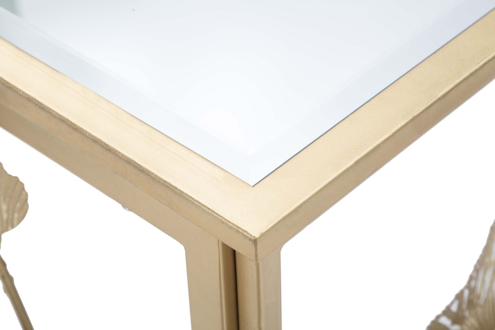 CONSOLE IN FERRO LEAF CM 108X36,5X80 stile GLAM - immagine 6