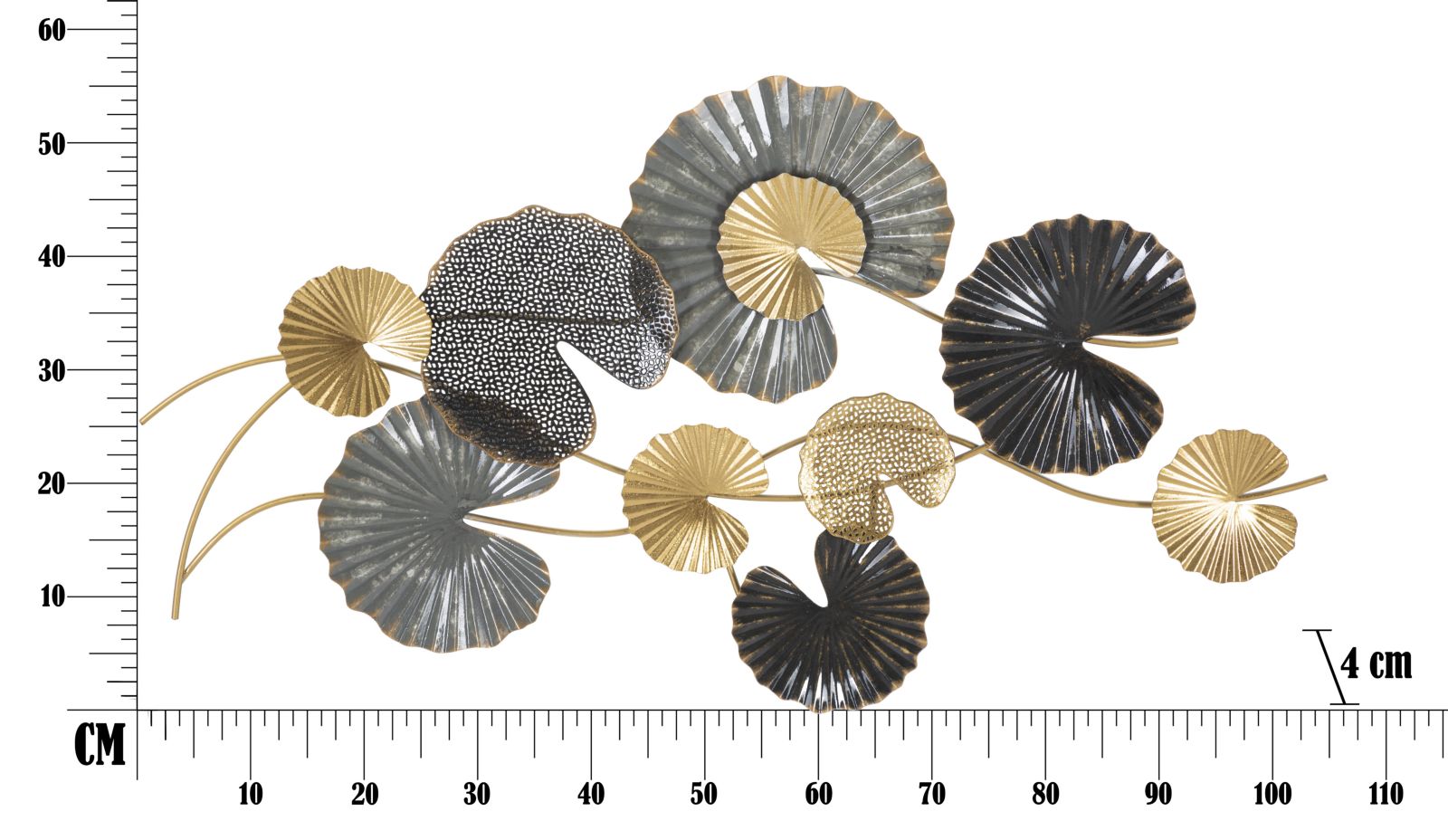 PANNELLO IN FERRO WEB -B- CM 105X4X56 stile GLAM - immagine 7