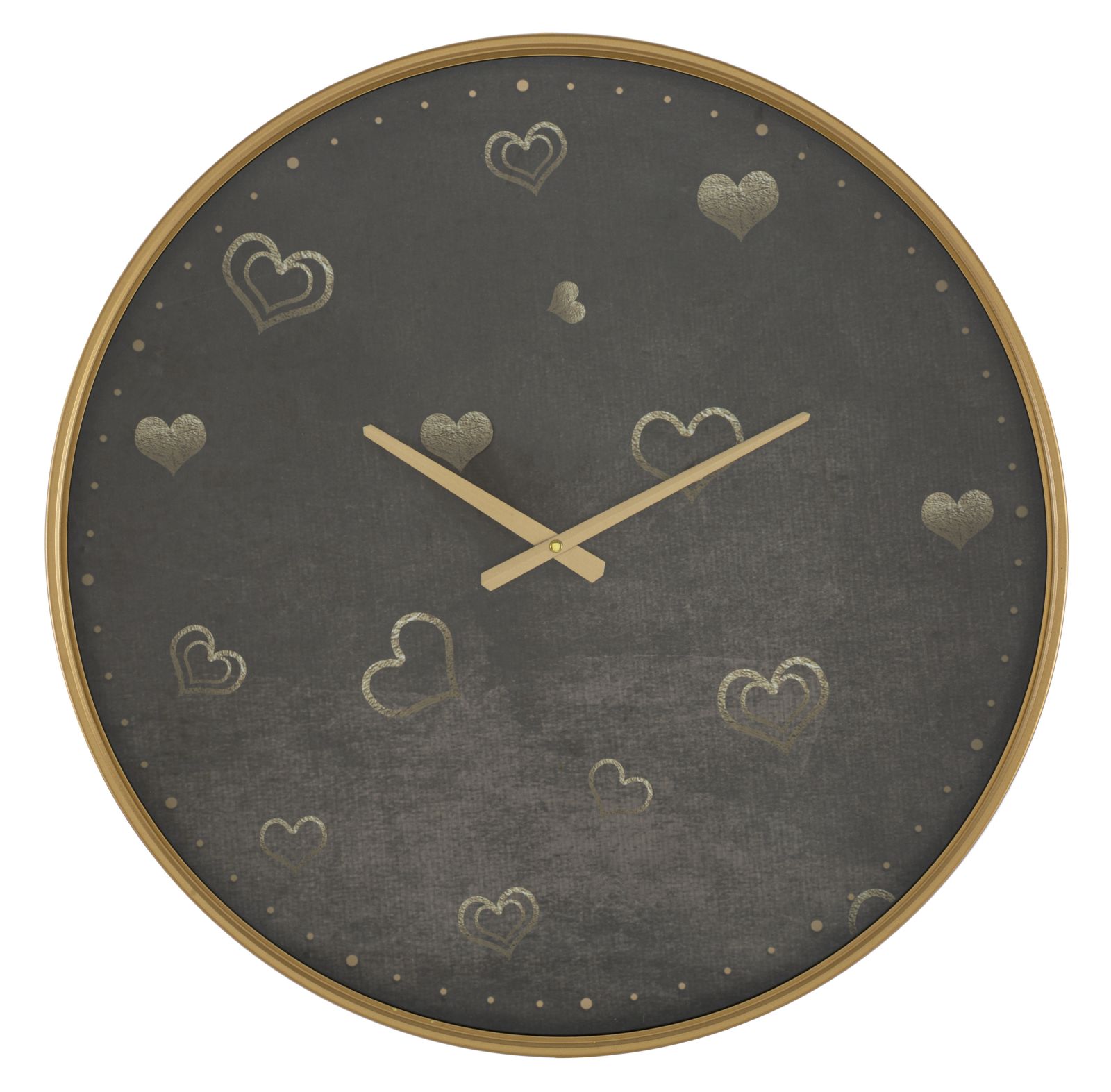 OROLOGIO DA MURO HEARTS CM Ø 60X6 stile GLAM - immagine 2