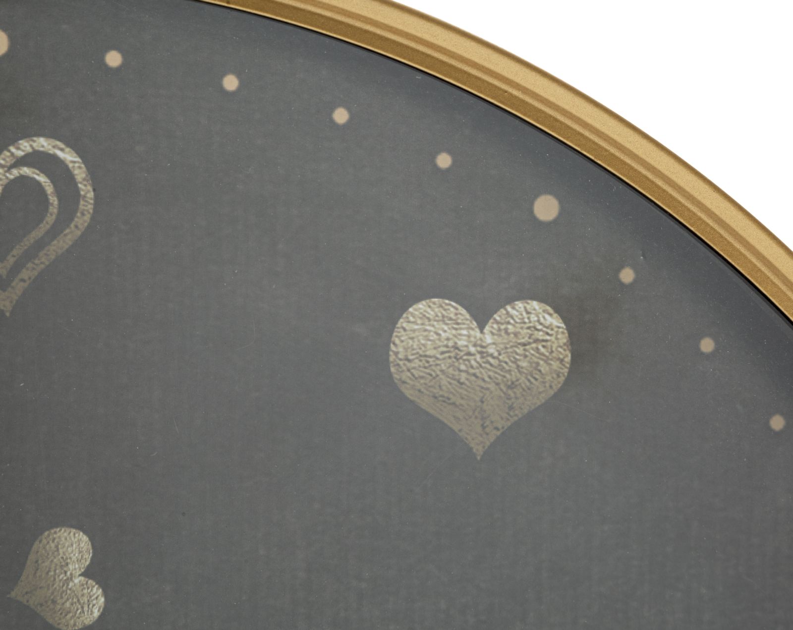 OROLOGIO DA MURO HEARTS CM Ø 60X6 stile GLAM - immagine 4