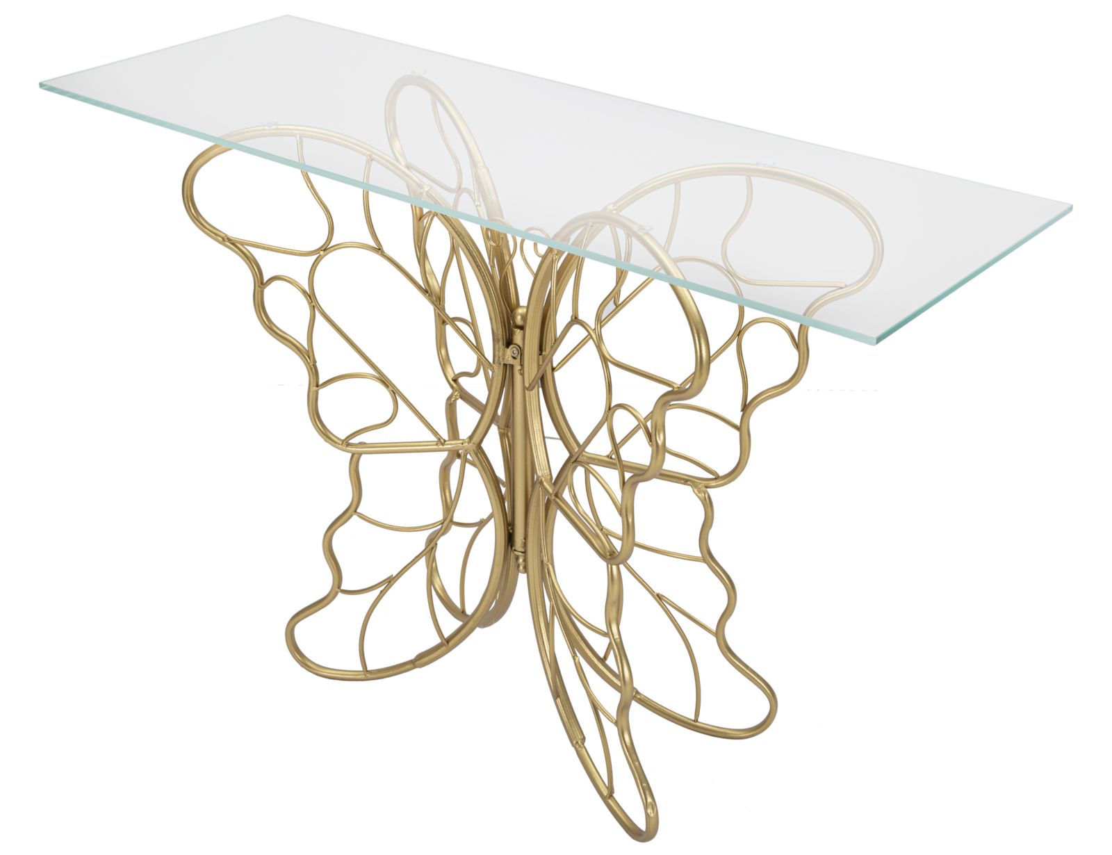 CONSOLE BUTTERFLY CM 110X40X76 stile GLAM - immagine 5