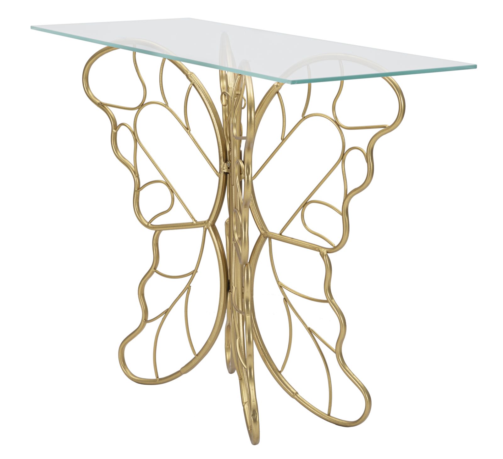 CONSOLE BUTTERFLY CM 110X40X76 stile GLAM - immagine 7