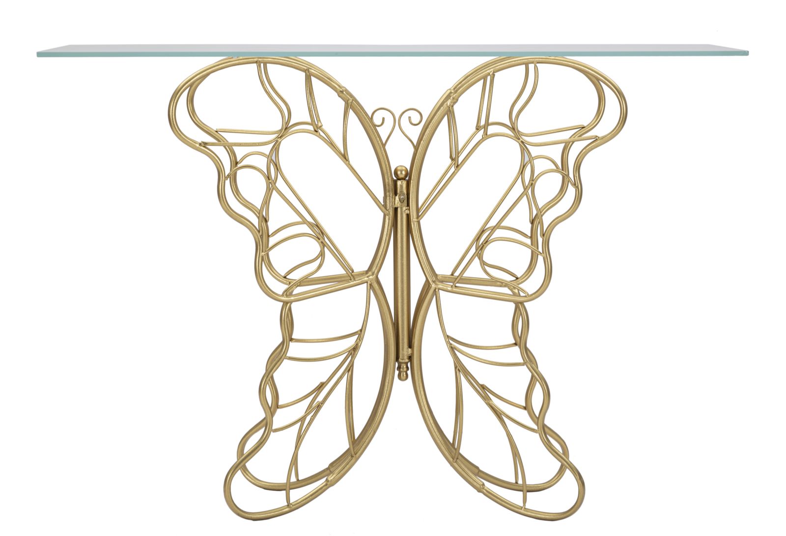 CONSOLE BUTTERFLY CM 110X40X76 stile GLAM - immagine 8