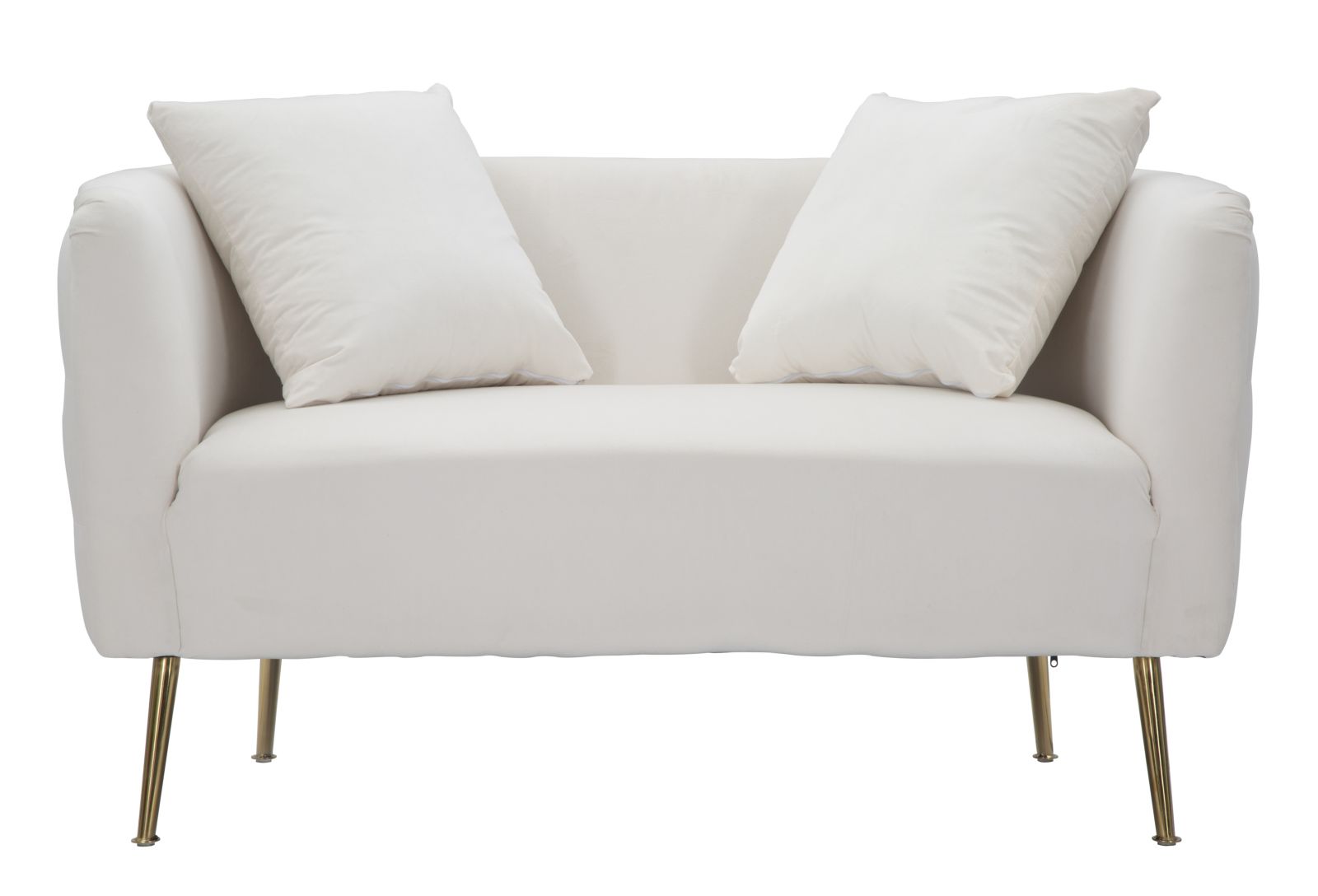 DIVANETTO BUCAREST CREMA CM 127X74X73 stile GLAM - immagine 3