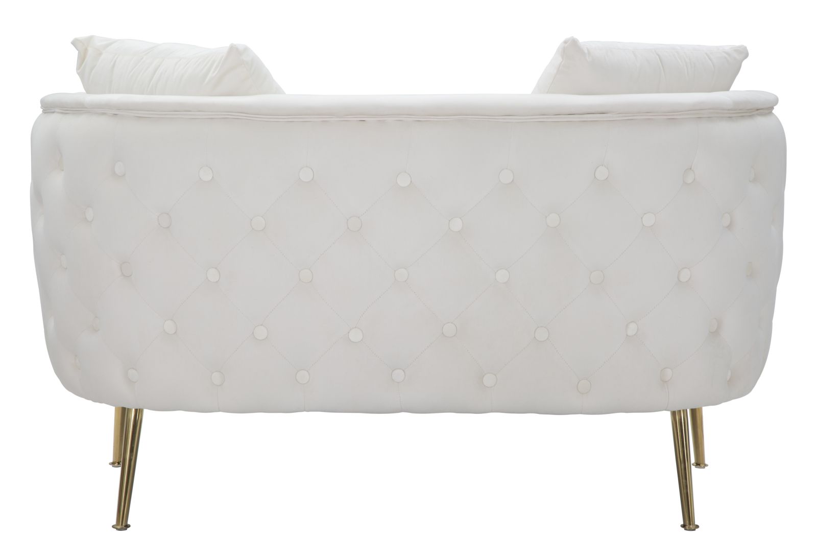 DIVANETTO BUCAREST CREMA CM 127X74X73 stile GLAM - immagine 6