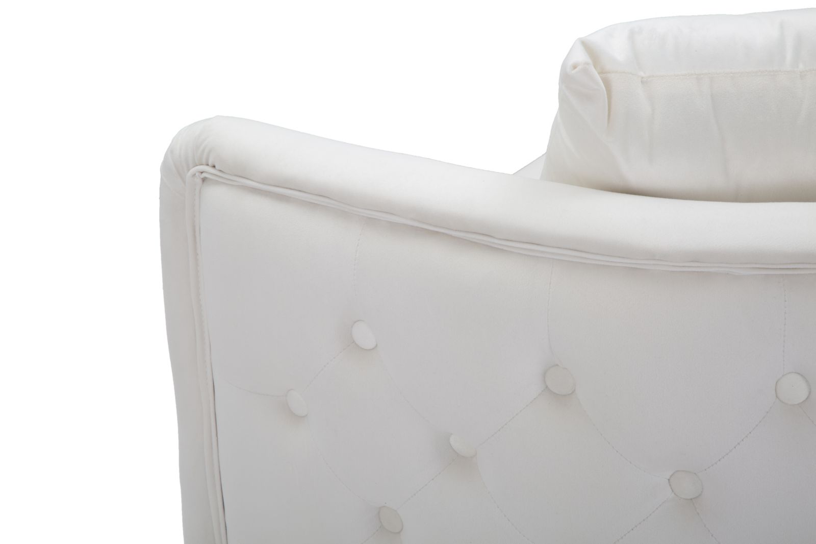 DIVANETTO BUCAREST CREMA CM 127X74X73 stile GLAM - immagine 7