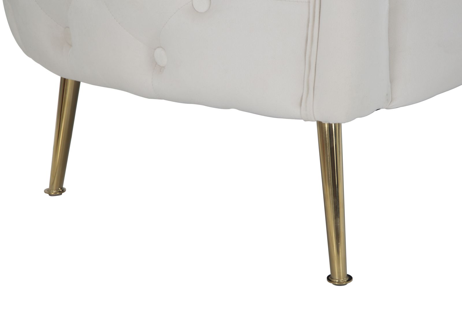 DIVANETTO BUCAREST CREMA CM 127X74X73 stile GLAM - immagine 9