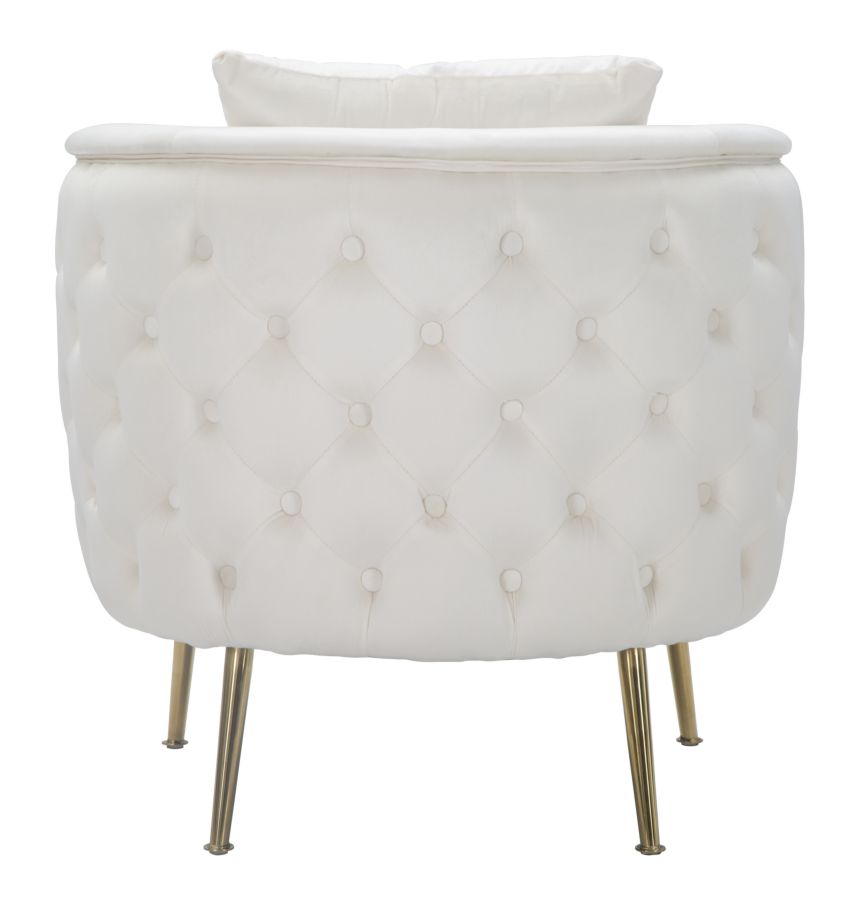 POLTRONA BUCAREST CREMA CM 76X74X73 stile GLAM - immagine 6