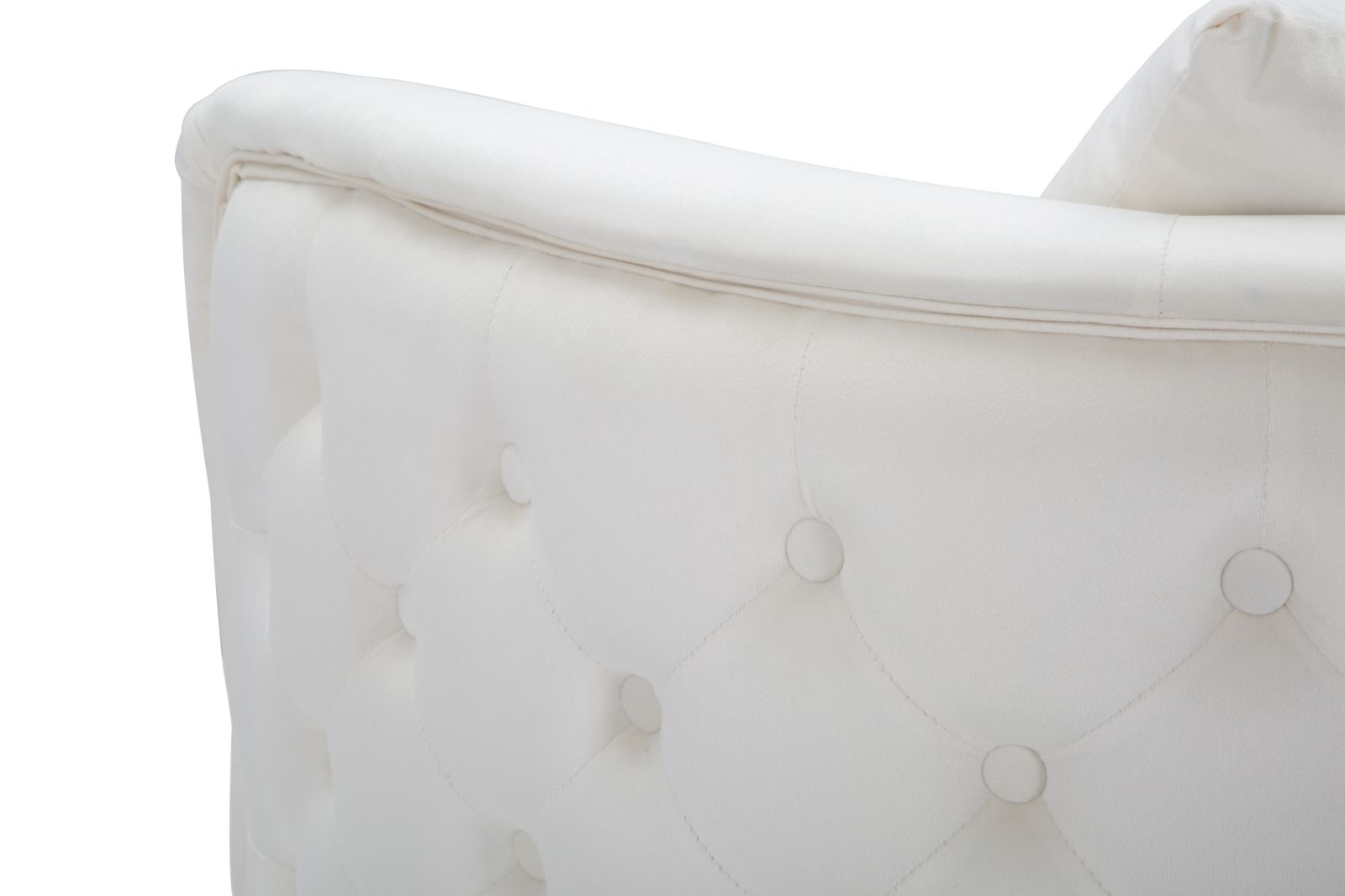 POLTRONA BUCAREST CREMA CM 76X74X73 stile GLAM - immagine 7