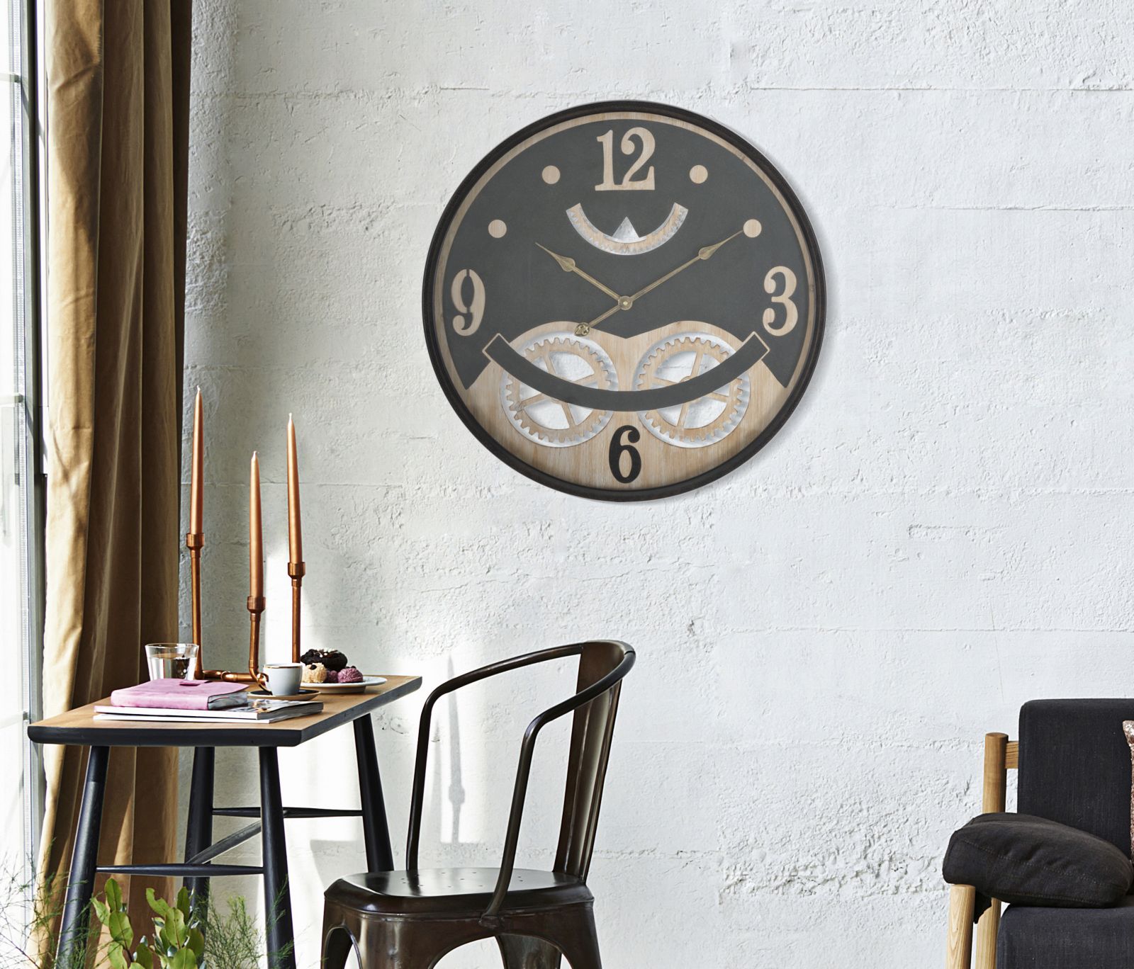 OROLOGIO XXX CM Ø 67X6,5 stile INDUSTRIAL - immagine 6