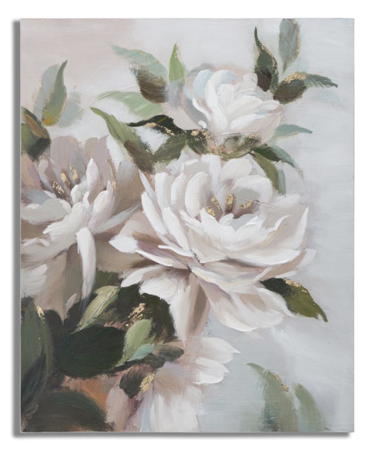 DIPINTO SU TELA FLOWER&LEAF CM 100X3,7X80 stile GLAM - immagine 2
