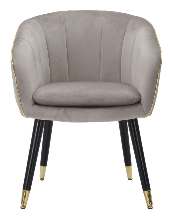 POLTRONA PARIS GRIGIA/GOLD CM 62X58X78 stile GLAM - immagine 3