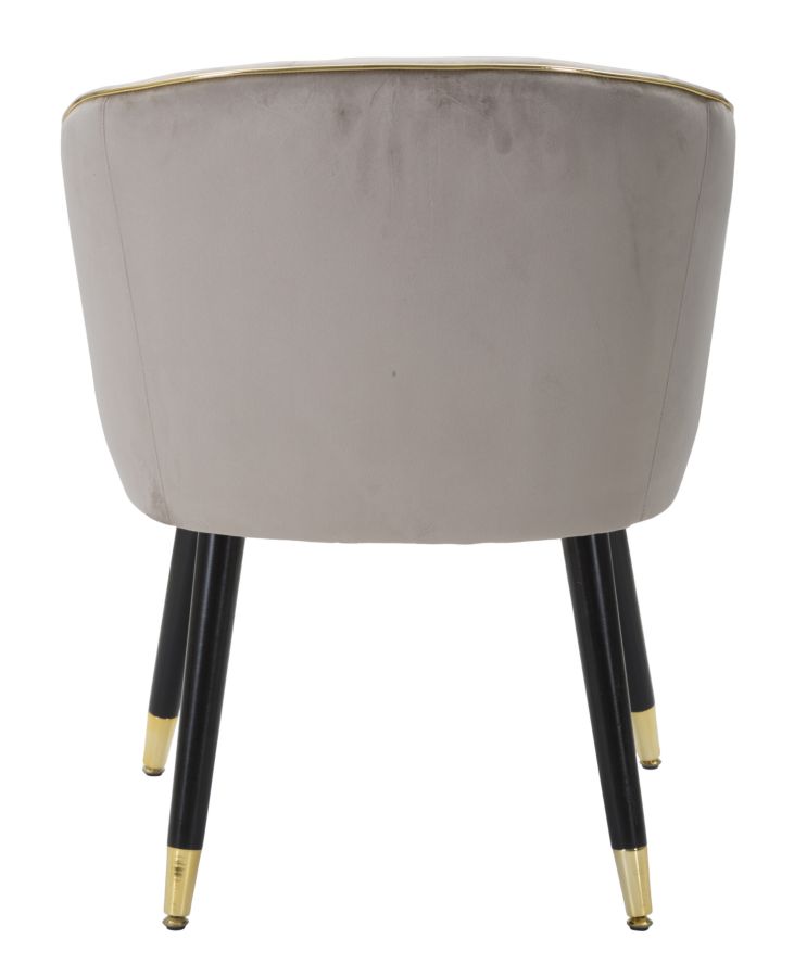 POLTRONA PARIS GRIGIA/GOLD CM 62X58X78 stile GLAM - immagine 5